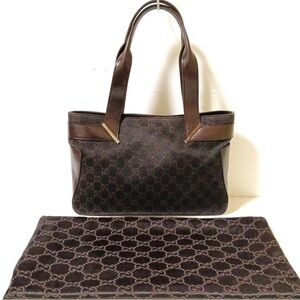 Gucci Dark Brown Monogram Tote